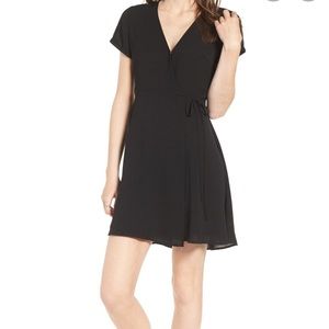LUSH Olivia Black Wrap dress